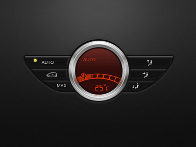 Mini Dashboard button car dashboard design metal mini ui
