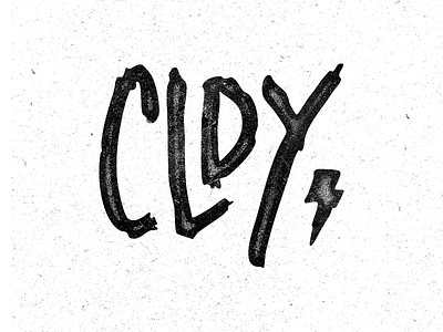 CLDY bolt brush cldy cloudy clothing get up grit hand drawn strokes texture