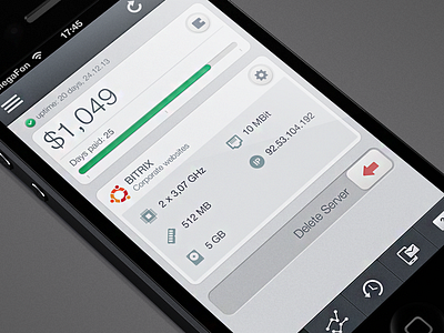 VPS iPhone app (WIP) app cuberto icon illustration ios iphone server
