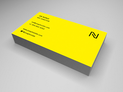Yes. Yellow! black business card identity logo n yellow