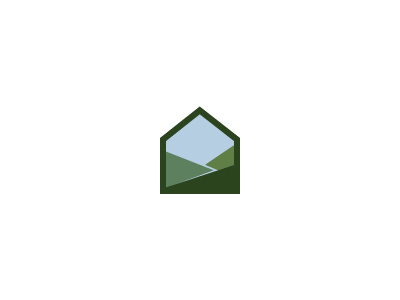 Home 36creative construction hill hills house logo mountains river