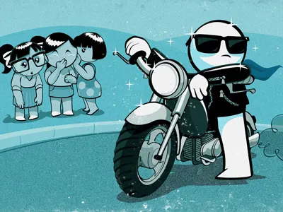 Get Notorious bad boy characters envy girls illustration love notorious retro