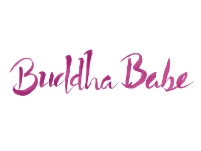 Buddha Babe brush sketch brush buddha hand drawn ink script typography yoga