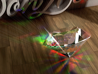 diamond render 3d c4d digital art light personal photoshop render wood