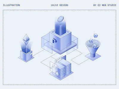 Development of illustrations for the website adobe adobe illustrator blockchain crypto crypto landing page crypto website cryptocurrency design fintech illustration illustration art illustrations illustrator infographic light startup vector vector illustration webflow webflow website