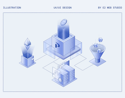 Development of illustrations for the website adobe adobe illustrator blockchain crypto crypto landing page crypto website cryptocurrency design fintech illustration illustration art illustrations illustrator infographic light startup vector vector illustration webflow webflow website