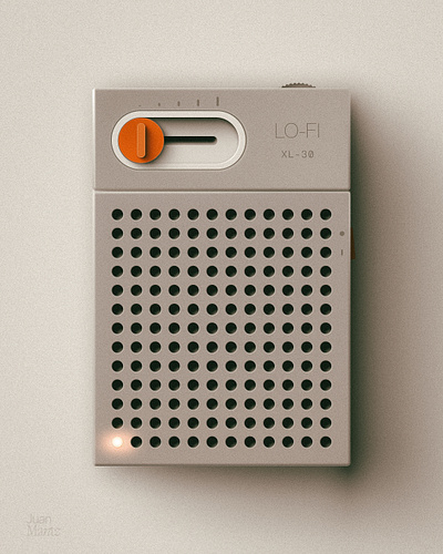 Figma Exploration → Portable Radio figma graphic design illustration industrial design