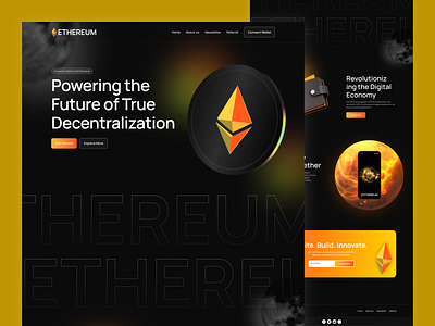 Blockchain Landing Page cryptoplatform