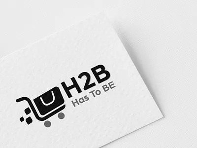 H2B Modern Cart logo design cart logo graphics design illustration logo logo design vector