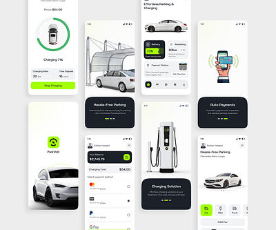 Car Parking & Charging Mobile App full project ai app app design banking app branding car app car charging app car parking app charging app dashboard finance app location tracker app mobile app modern design one boarding parking app payment app ui uiux website design