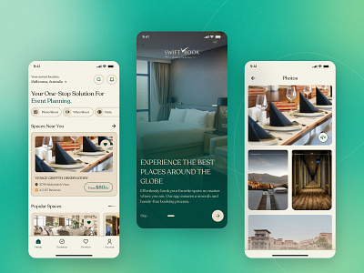 Effortless Event Space Booking Mobile App Design | SwiftBook android app app design app ui design design agency event app event booking app event management app figma focotik ios app management app mobile app mobile app design swift book app ui uiux user experience user interface design user journey