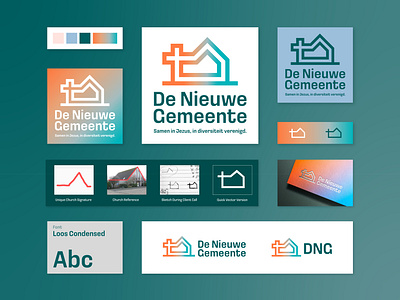 De Nieuwe Gemeente - Church Brand brand brand identity design branding church church logo community creative branding creative logo creative logo design cross dutch gradient logo jesus logo logo process netherlands story storytelling visual identity design