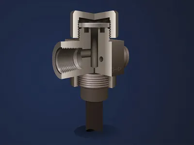 Thermo Steam Trap illustration technical