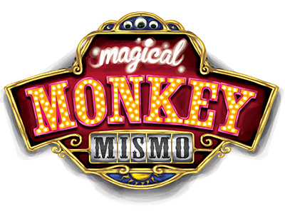 Magical Monkey Mismo logo amusementpark gamedesign imagineering logo themepark