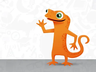 Newton character design illustration vector