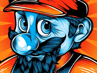 Otaku Illustration apparel graphic illustration mario mushroom saint shirt video game