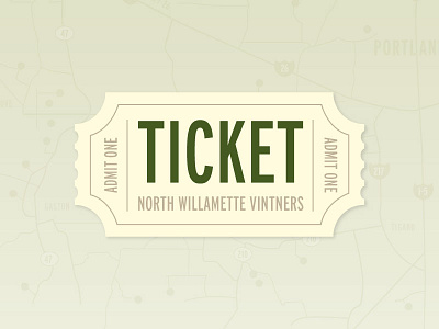 North Willamette Vintners Ticket green texture