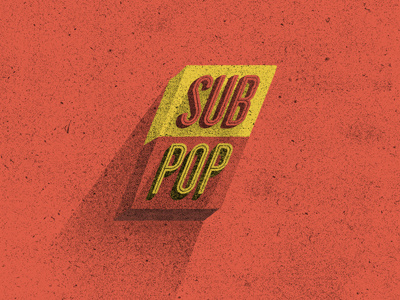 Sub Pop Records illustration mark project retro subpop