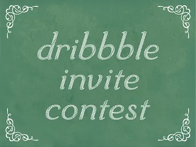 Guess who got 5 dribbble invites? contest dribbble giveaway invites