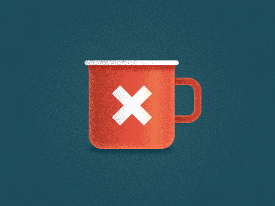 Seamless & Steadfast cup illustration mug red