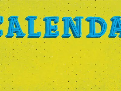 Calendar block calendar fun type hand lettering letters painted type typography