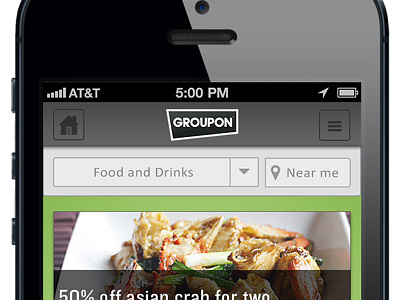 Groupon Drib buttons graphic design groupon menu ui ux