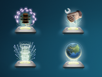Industrial icons icon