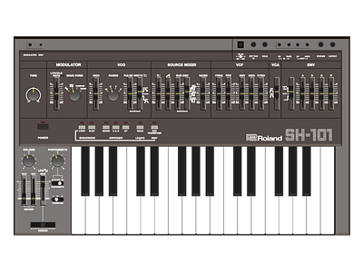 SH-101 illustration replication roland vector