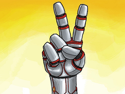 Robo Scissors illustration robot scissors