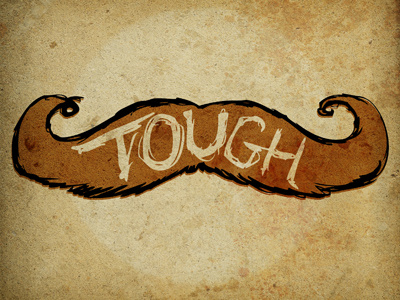 Toughstache moustache photoshop sketch texture