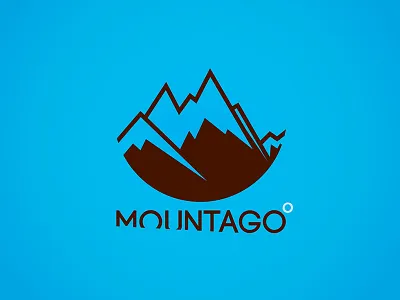 Mountago Hoody Emblem design logo logo design hoody mountain mountain sports skiing snow snow sports simple snowboarding