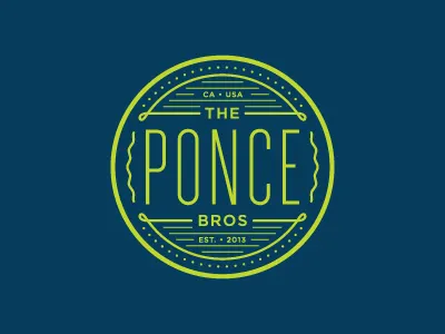 Ponce Mark badge branding cool dudes logo mark rejected