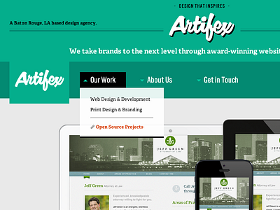 New Artifex Website baton rouge portfolio site responsive website