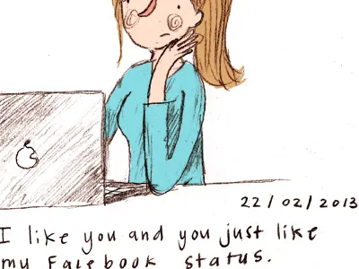 Journal doodle in progress