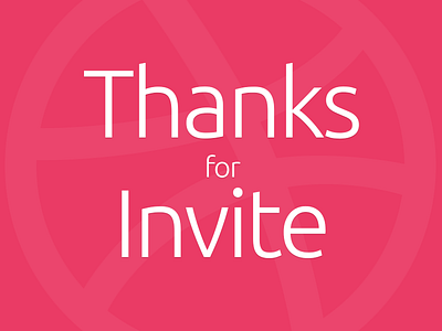 Thanks for invite! dribbble for invite magiera paweł thanks you