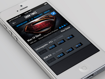 Movreak - Show Times app ios iphone movie ui