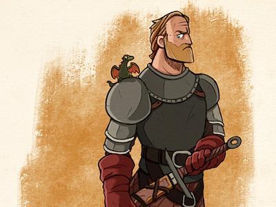 Ser Jorah Mormont fanart game of thrones illustration ipad jorah mormont procreate