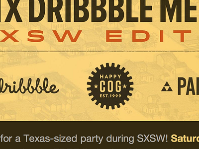 ATX Dribbble Meetup at SXSW atxdribbble idlewild promixmanova sxsw yellow