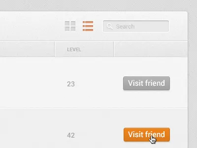 List of your friends friends list list ui design
