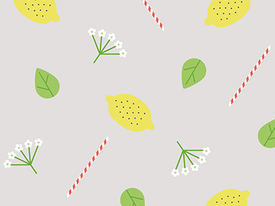 Lemonade elderflower lemonade pattern