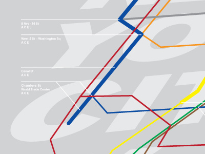 Lines as Places art city data illustration info infographic information line lines new new york subway typographic typography visualization york