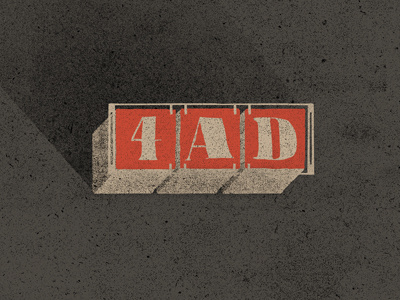 4AD 4ad identity illustration label mark retro