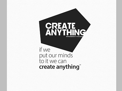 Personal Branding logo - Create Anything branding create creative identity logo personal stationary