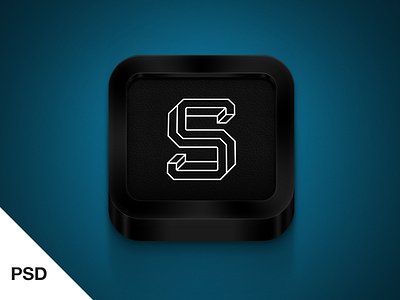 Black iPhone icon app clean freebies icon ios iphone logo psd