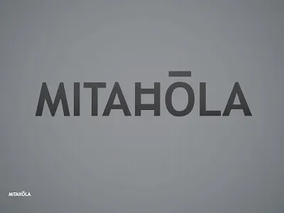 MITAHOLA LOGO band gray grey logo logotype music type typography