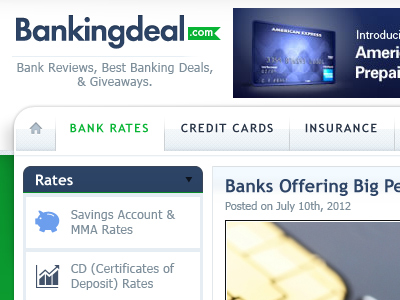 Banking Deal Close Up bank blog nav navigation ui web webdesign wordpress wp