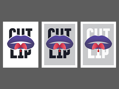 Cut Lip band logo identity logo