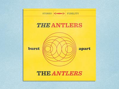 The Antlers - Burst Apart antlers apart burst cover modern music typography