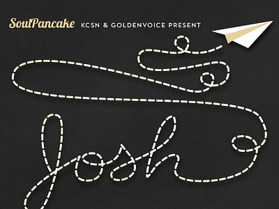 Paper Airplane hand lettering paper airplane poster