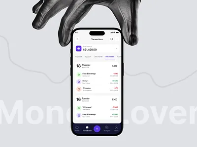 Money Lover - Transaction Details app design bank design details filllo filllodesign finance history mobile app money saas tracking transaction ui design web app